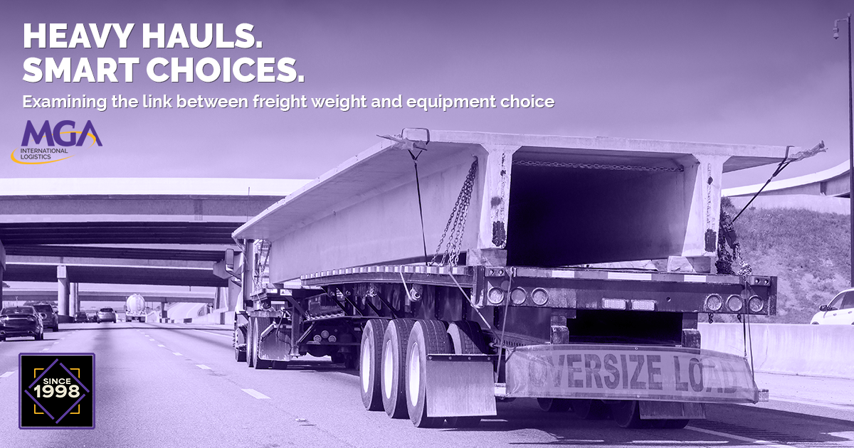 HEAVY HAULS. SMART CHOICES. Examining the link between freight weight and equipment choice