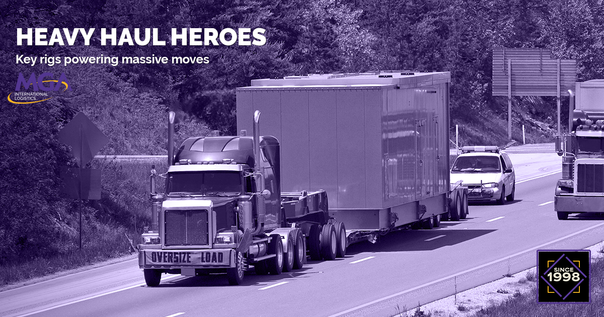 HEAVY HAUL HEROES Key rigs powering massive moves
